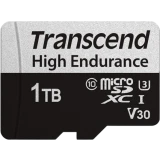 Карта памяти 1Tb MicroSD Transcend 350V + SD адаптер (TS1TUSD350V)