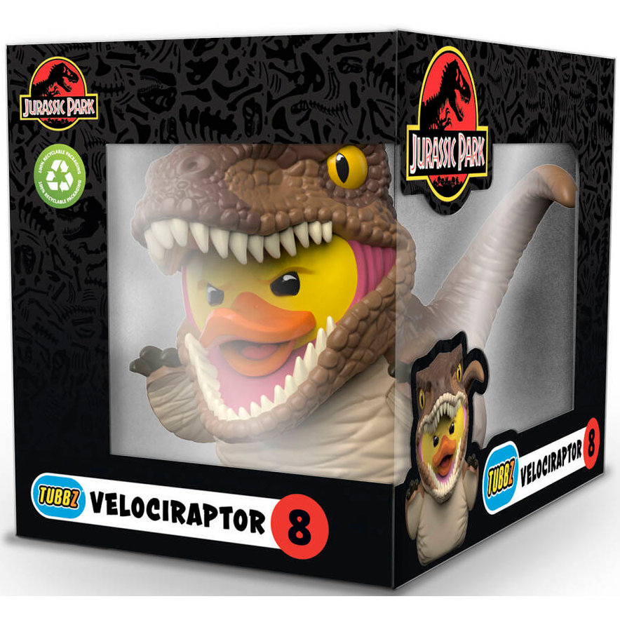 Фигурка-утка Numskull TUBBZ Jurassic Park: Velociraptor (Boxed Edition) - NS4785 - фото 2