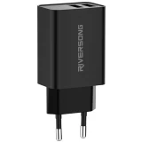 Сетевое зарядное устройство Riversong SafeKub D2 Black (AD29-EU)