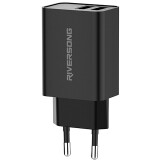 Сетевое зарядное устройство Riversong SafeKub D2 Black (AD29-EU)