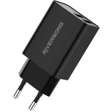 Сетевое зарядное устройство Riversong SafeKub D2 Black (AD29-EU)