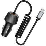 Автомобильное зарядное устройство Riversong Safari C3 Black + USB-C Cable (CC38-T)