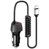 Автомобильное зарядное устройство Riversong Safari C3 Black + USB-C Cable (CC38-T)