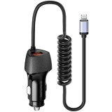 Автомобильное зарядное устройство Riversong Safari C3 Black + Lightning Cable (CC38-L)