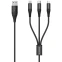 Кабель USB - microUSB/USB Type-C/Lightning, 1.2м, Riversong Infinity 05 (C58)
