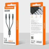 Кабель USB - microUSB/USB Type-C/Lightning, 1.2м, Riversong Infinity 05 (C58)