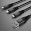 Кабель USB - microUSB/USB Type-C/Lightning, 1.2м, Riversong Infinity 05 (C58) - фото 3
