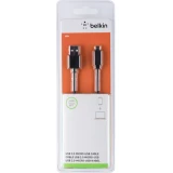 Кабель USB A (M) - microUSB B (M), 1.8м, Belkin F3U151cp1.8M-P