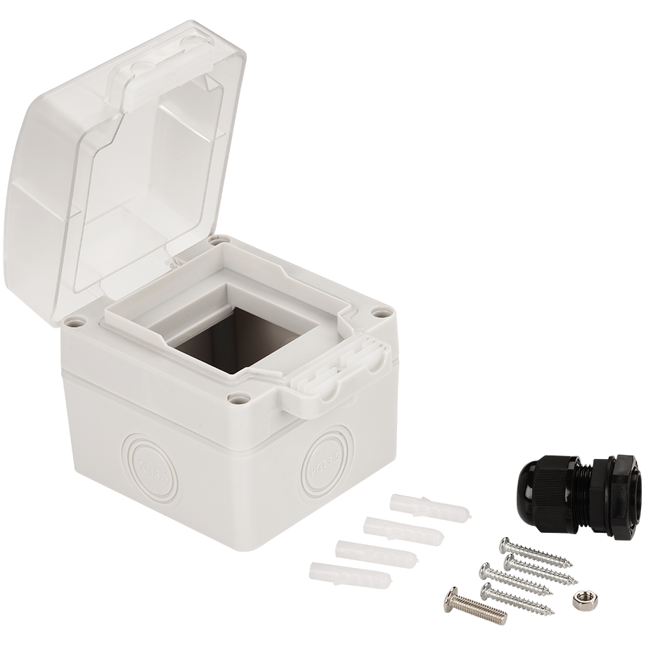 Настенная коробка Lanmaster LAN-MB-F45/1-WP