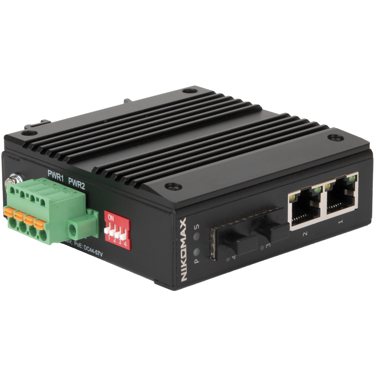 Медиаконвертер NIKOMAX GL-MC-2UTPG-2SFPG-P-I