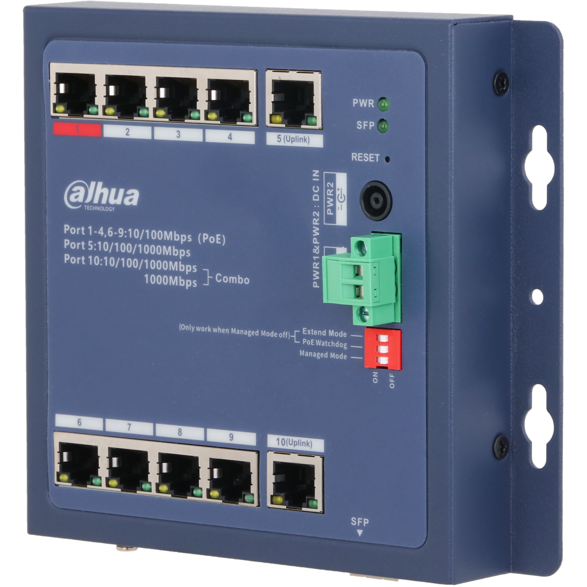 Коммутатор (свитч) Dahua DH-CHS4110-8ET-90-F - фото 4