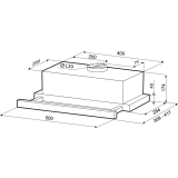 Вытяжка KRONA KAMILLA 500 AIR 1W (КА-00001296)