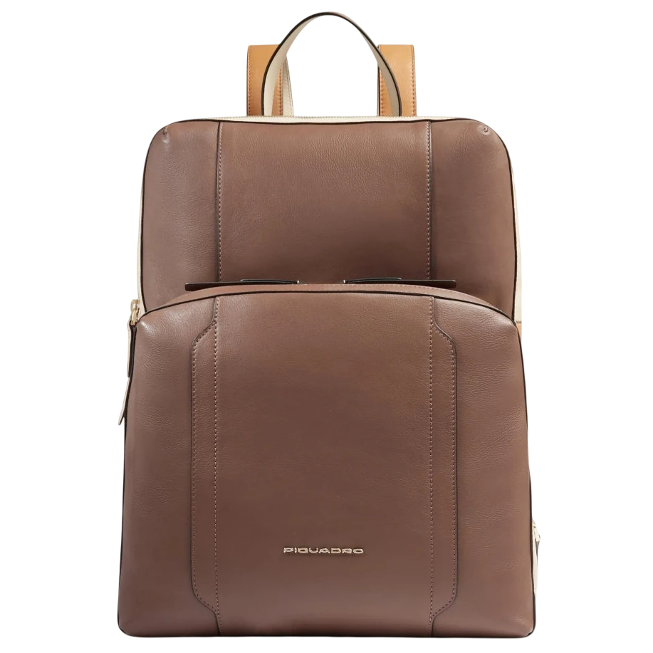 Рюкзак для ноутбука Piquadro Expandable Women’s Backpack 15.6" Brown/Beige (CA6216W92/MBE)