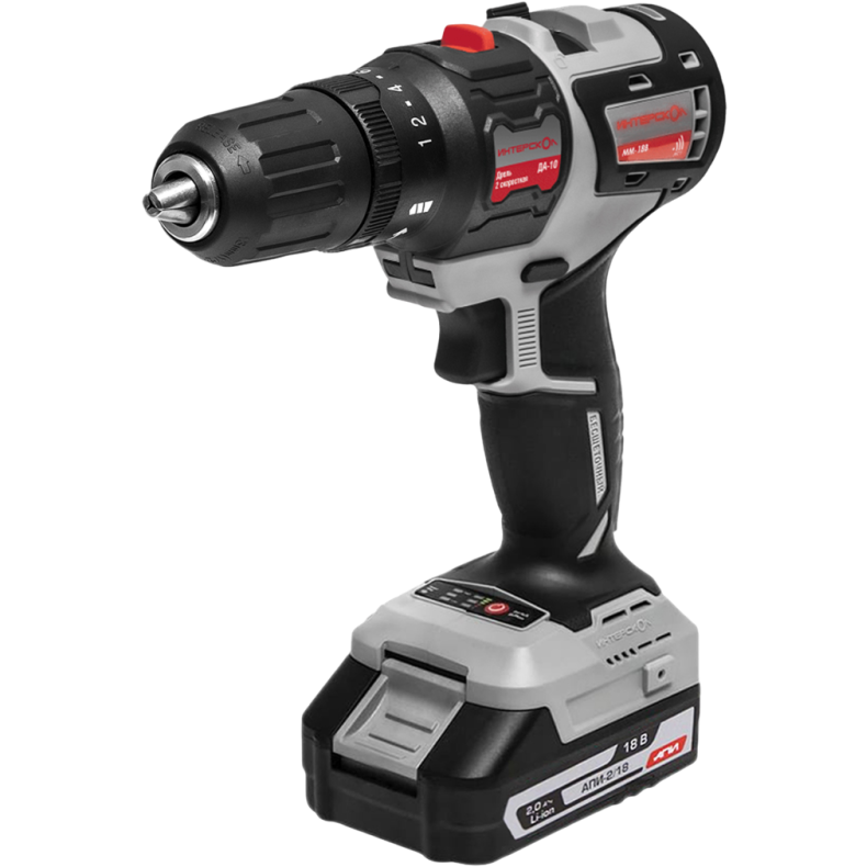 Дрель-шуруповёрт Интерскол ДА-10/18В (755.2.1.47)