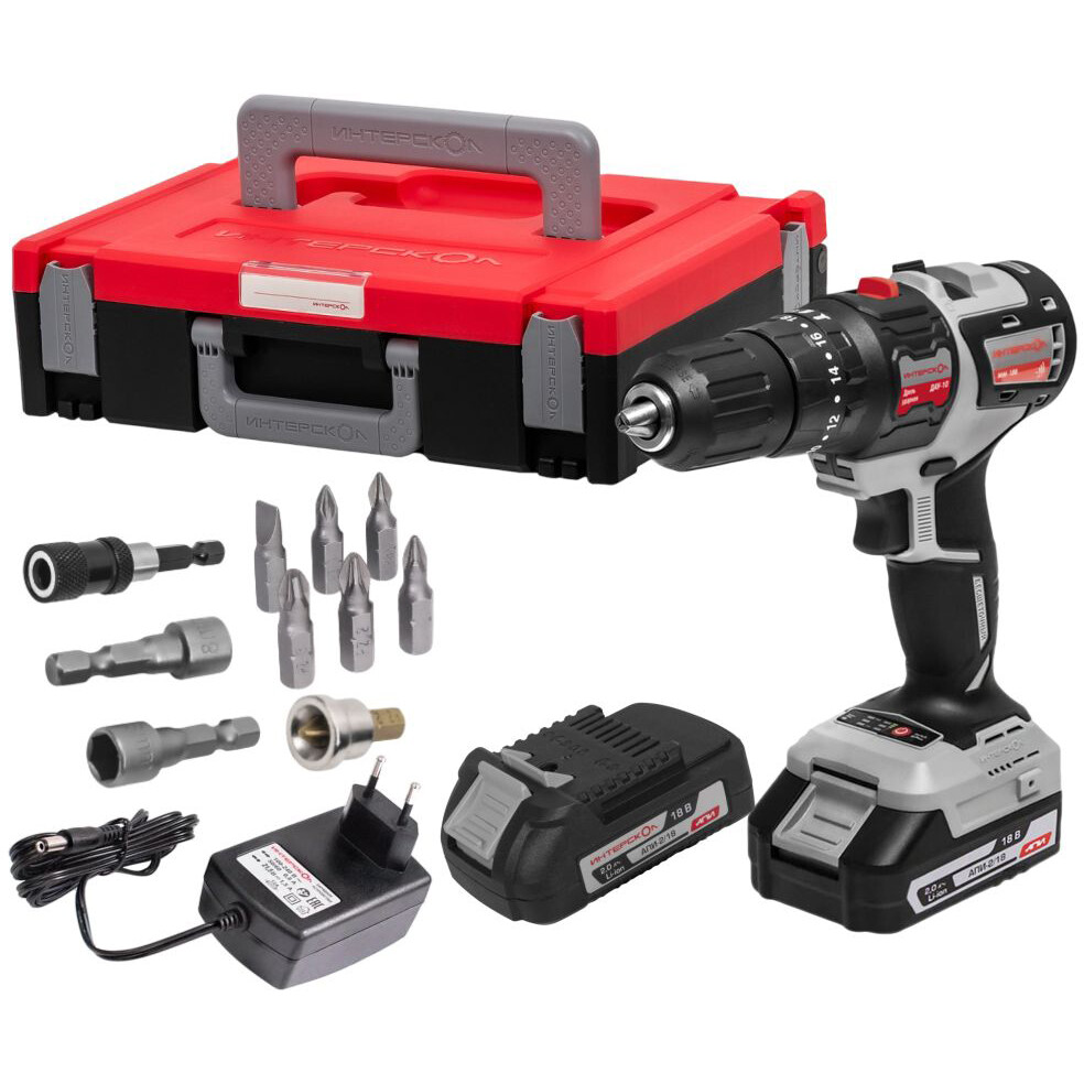 Дрель-шуруповёрт Интерскол ДАУ-10/18В (755.2.2.47) - фото 5