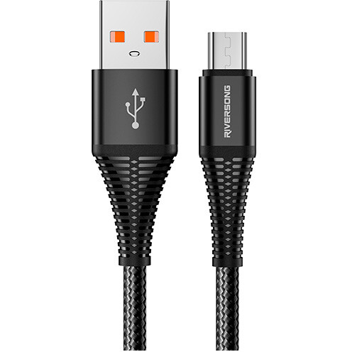 Кабель USB A (M) - microUSB B (M), 1м, Riversong Alpha S (CM32)
