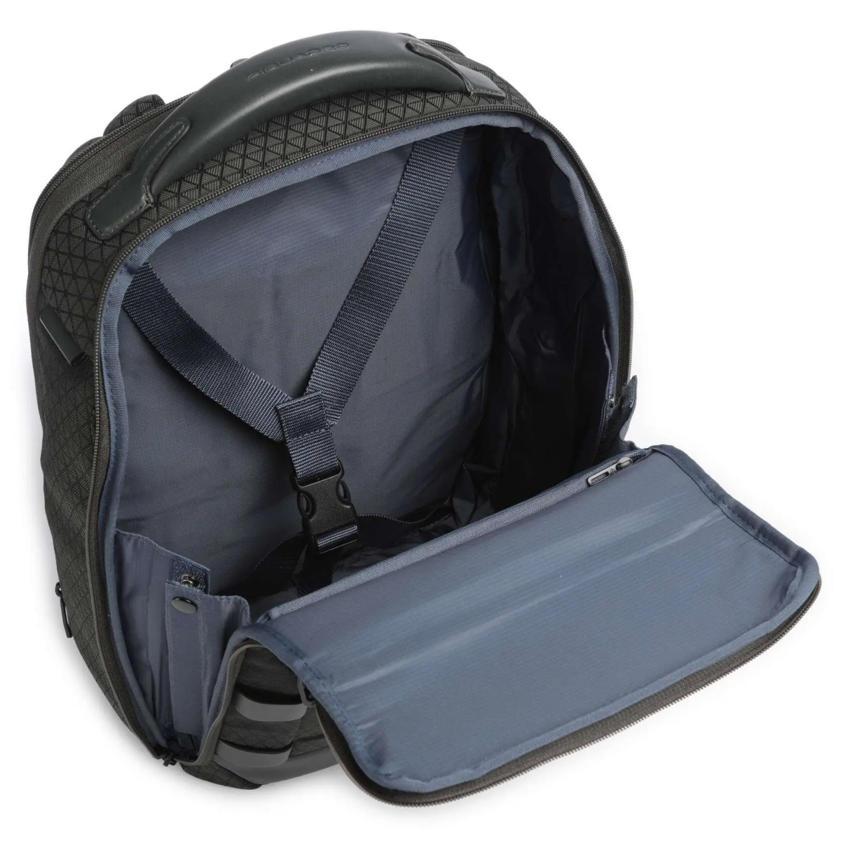 Рюкзак для ноутбука Piquadro Modular Travel Laptop Backpack Fabric Green (CA6827W139/VE) - фото 2