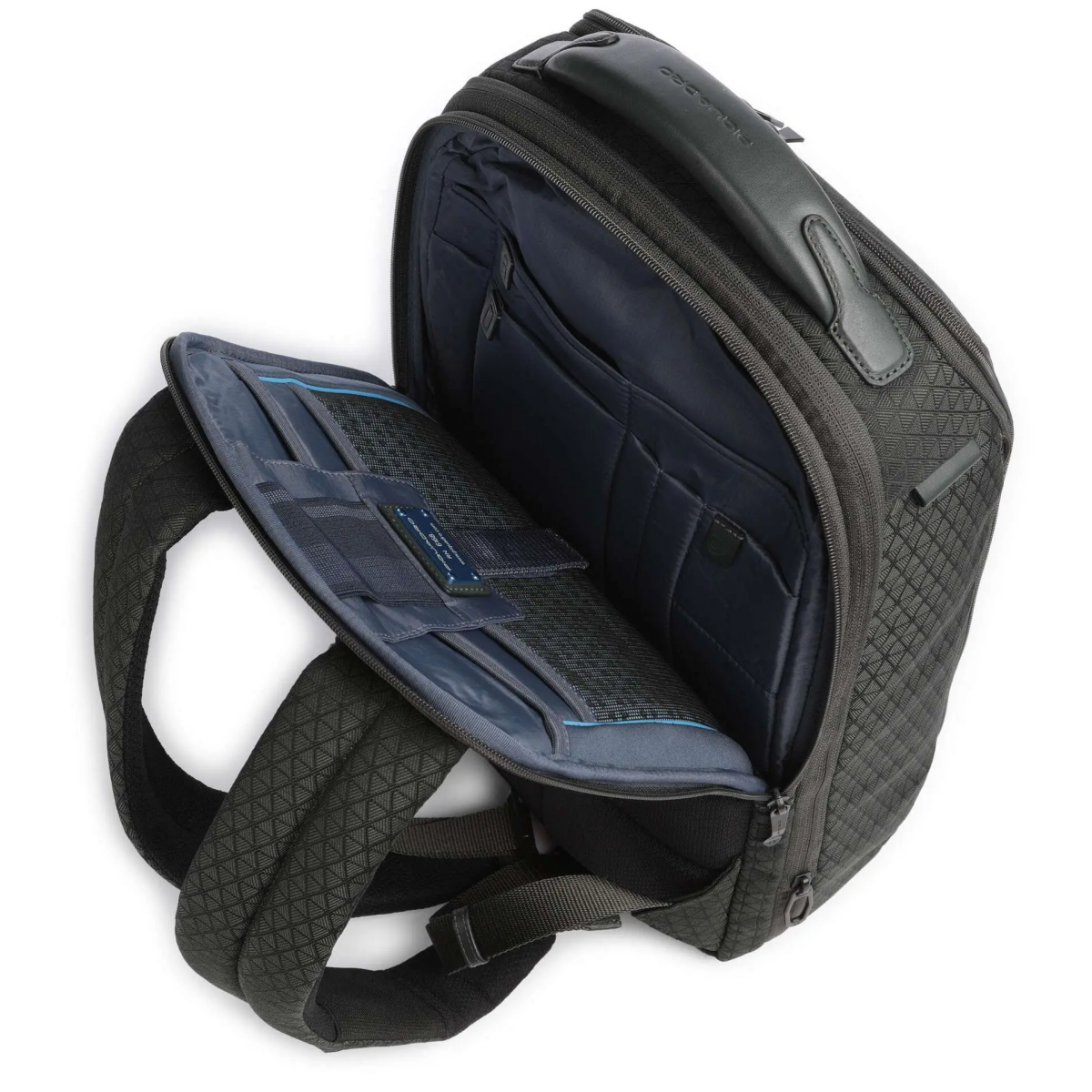 Рюкзак для ноутбука Piquadro Modular Travel Laptop Backpack Fabric Green (CA6827W139/VE) - фото 3