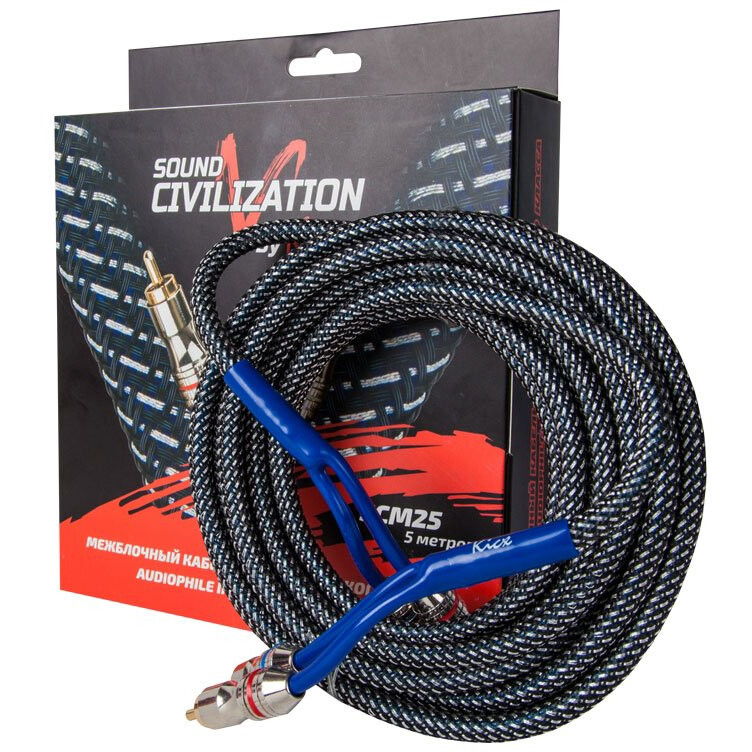 Кабель 2x RCA (M) - 2x RCA (M), 5м, KICX SCM25 - RCA SCM25 - фото 2