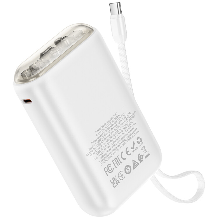 Внешний аккумулятор HOCO J157 White - 6942007662062 - фото 3