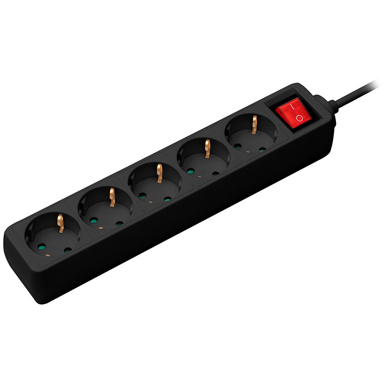 Сетевой фильтр CBR CSF-SP-5-018M-B Black