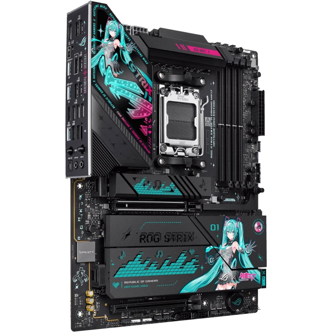 Материнская плата ASUS ROG STRIX X870E-H GAMING WIFI7 HATSUNE MIKU EDITION - фото 2