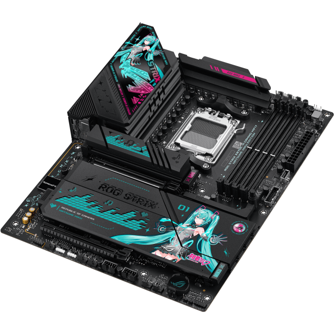 Материнская плата ASUS ROG STRIX X870E-H GAMING WIFI7 HATSUNE MIKU EDITION - фото 6