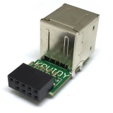 Переходник USB 2.0 (10pin F) - 2x USB A (F), Espada EIDC10P-USB2x20 (38269)