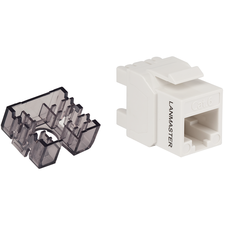 Вставка RJ-45 Lanmaster LAN-OK45U6/180N-WH
