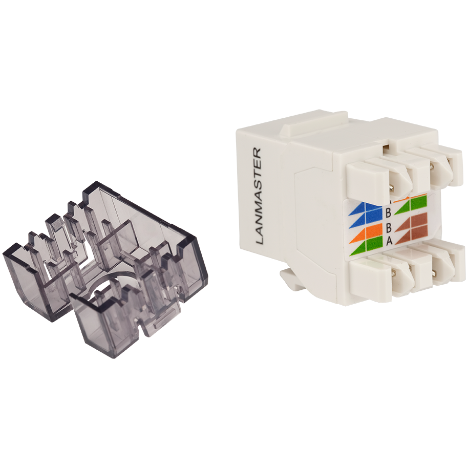 Вставка RJ-45 Lanmaster LAN-OK45U6/180N-WH - фото 2