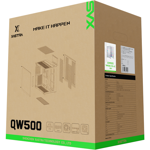 Корпус XASTRA QW500 7FM12A-C10-UC White - QW500-7FM12A-C10-UC-WH - фото 11