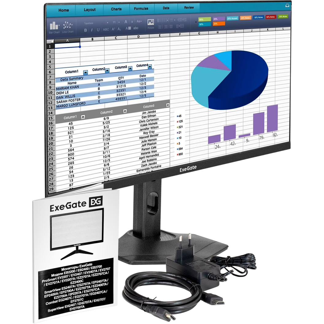 Монитор ExeGate 24" ProSmart EZ2400C - EX299032RUS - фото 9