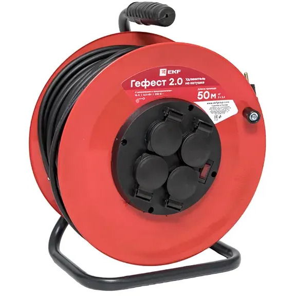 Сетевой удлинитель EKF UKG02-16-R325-4-50-IP44 - фото 3