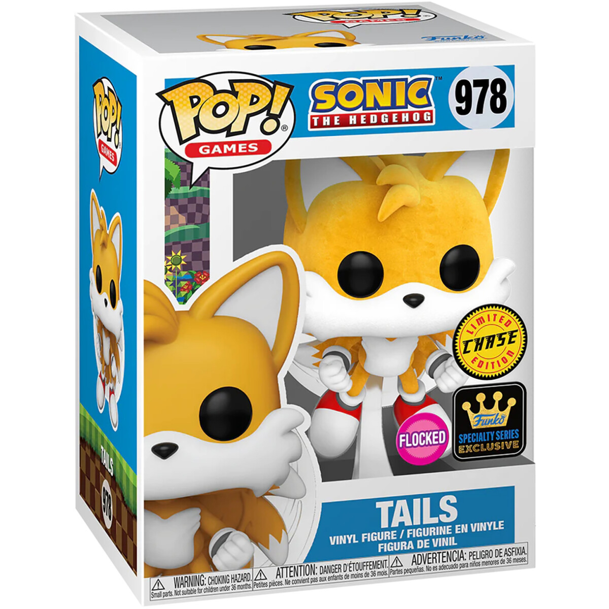 Фигурка Funko POP! Games Sonic the Hedgehog Tails Chase - 2100901238873 - фото 2