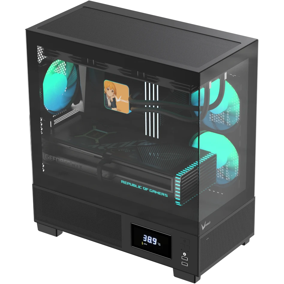 Корпус Formula Crystal E1M Black - CRYSTAL E1M - фото 2