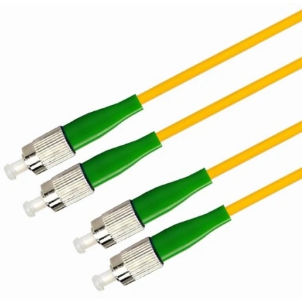 Патч-корд TELCORD ШОС-2x3.0-2FC/A-2FC/A-SM-0.5м-LSZH-YL, 0.5м