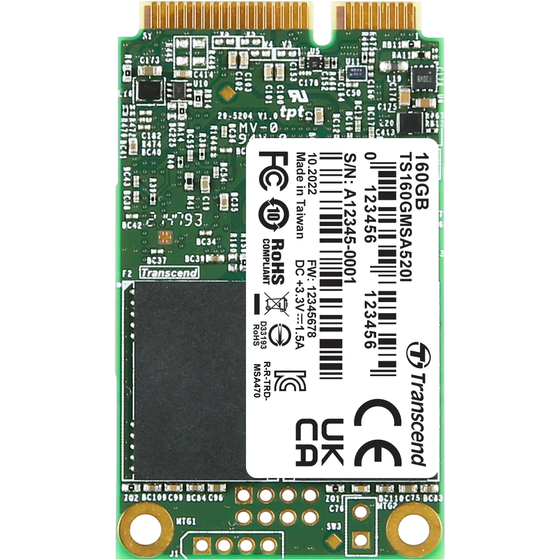 Накопитель SSD 160GB Transcend MSA520I (TS160GMSA520I) OEM