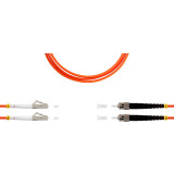 Патч-корд TELCORD ШОС-2x3.0-2LC/U-2ST/U-MM50-1м-LSZH-OR, 1м