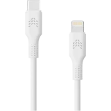 Кабель USB Type-C - Lightning, 1м, Rocket RDC510WH01FL-CL White
