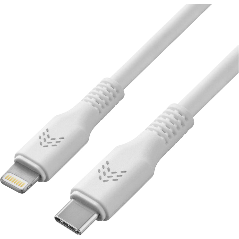 Кабель USB Type-C - Lightning, 1м, Rocket RDC510WH01FL-CL White - фото 2