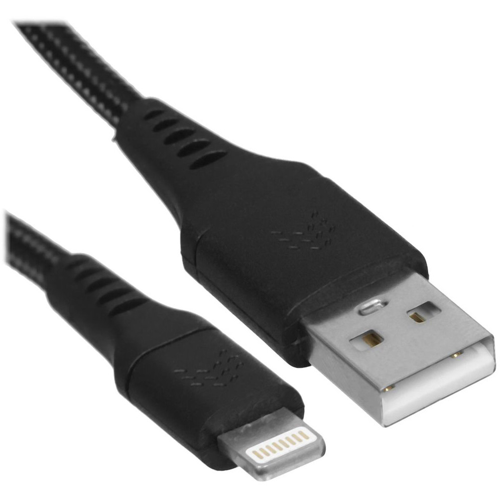Кабель USB - Lightning, 1м, Rocket RDC501BL01CT-AL Black - фото 3