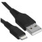 Кабель USB - Lightning, 1м, Rocket RDC501BL01CT-AL Black - фото 3