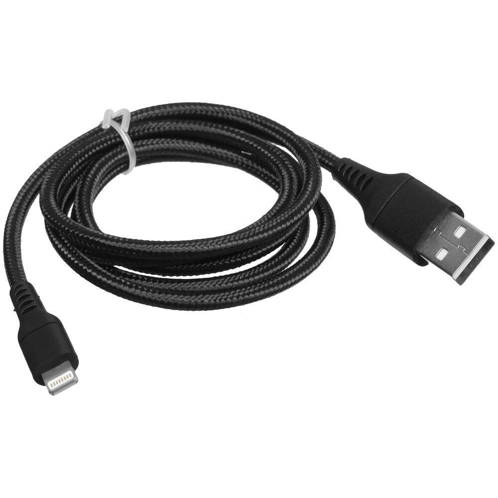 Кабель USB - Lightning, 1м, Rocket RDC501BL01CT-AL Black - фото 4