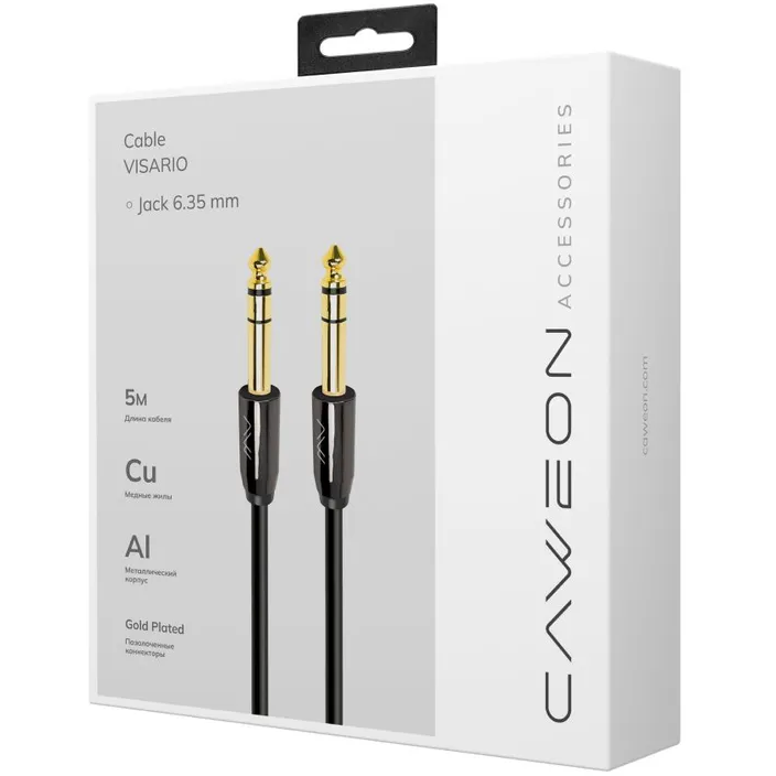 Кабель 6.3 Jack (M) - 6.3 Jack (M), 5м, Caweon II-5M - фото 2