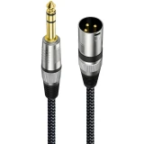 Кабель 6.3 Jack (M) - XLR (M), 2м, Caweon NI-2M