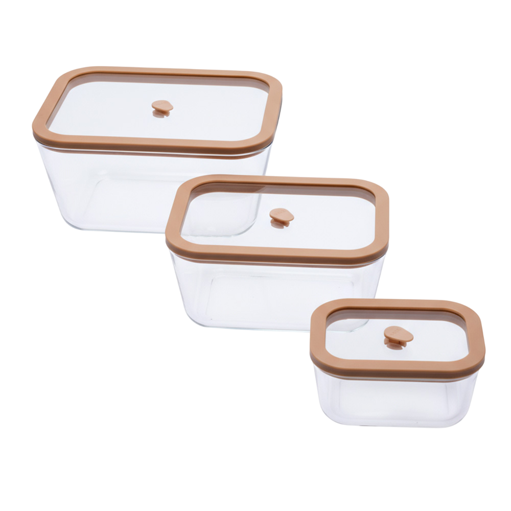 Вакуумные контейнеры Status Viva set 4 Salmon