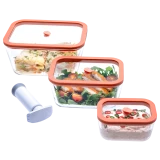 Вакуумные контейнеры Status Viva set 4 Salmon