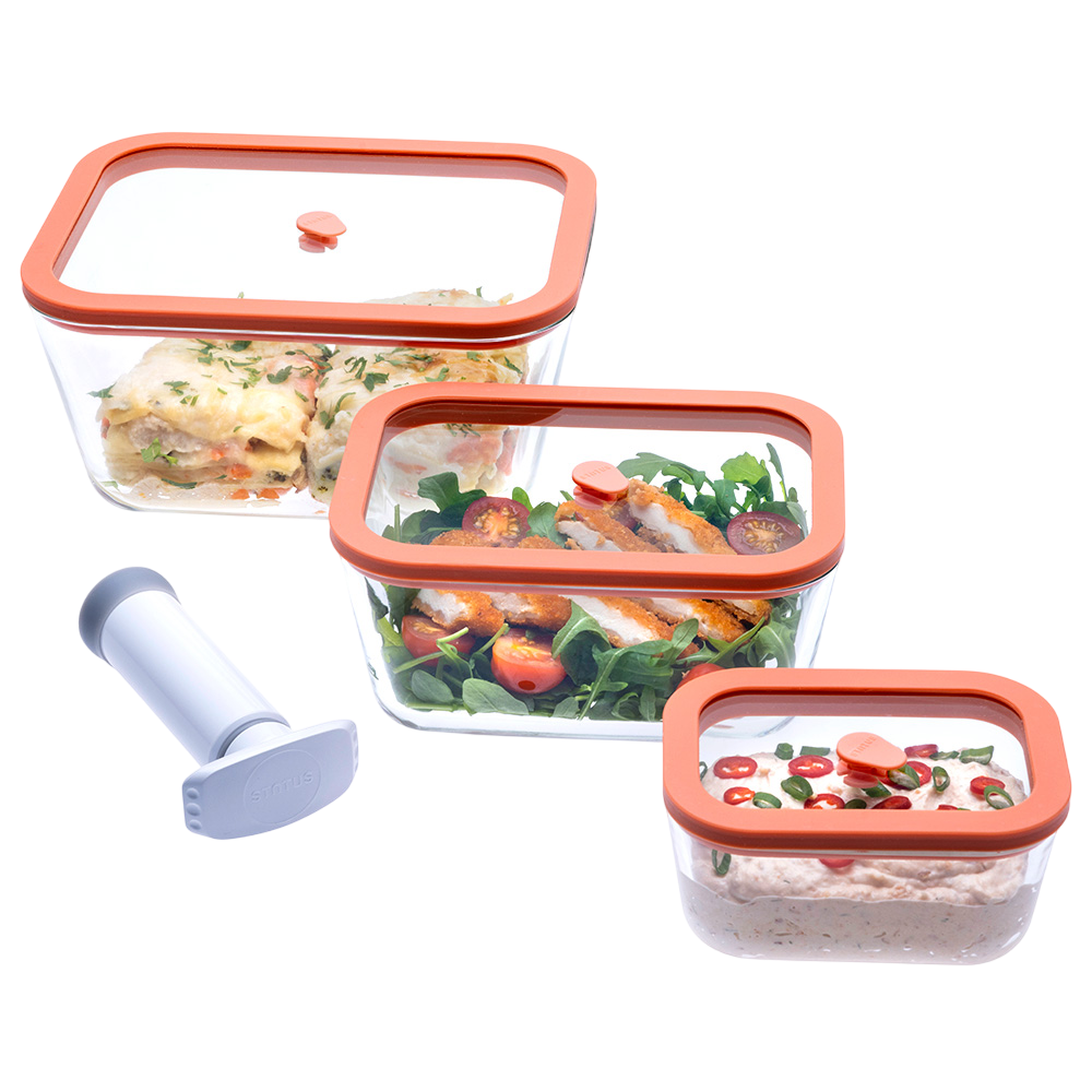 Вакуумные контейнеры Status Viva set 4 Salmon - фото 2