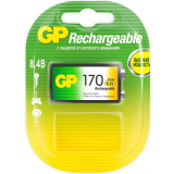 Аккумулятор GP (9V, 170mAh, 1 шт.) (17R8H-BC1)
