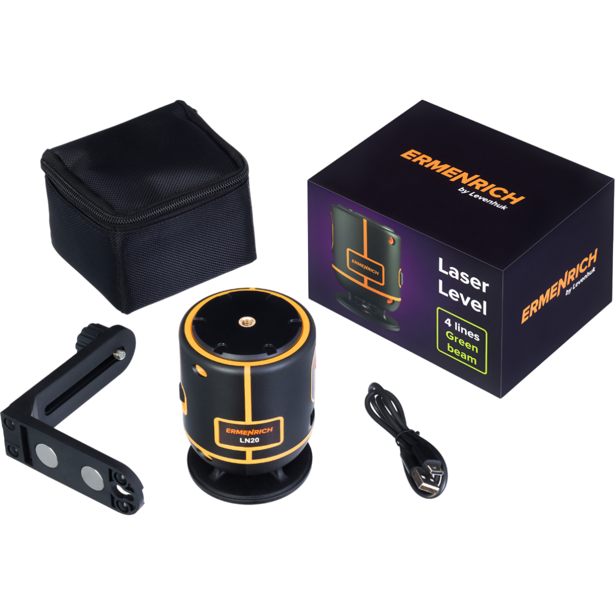 Нивелир ERMENRICH PLUS LN20 Orange - 81427 - фото 8